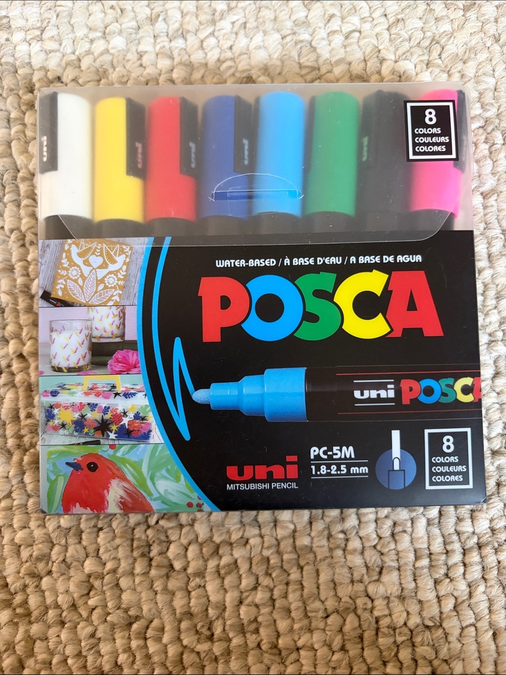 PC-5M 8-Color Water-Based Paint Marker Set - Multicolor
